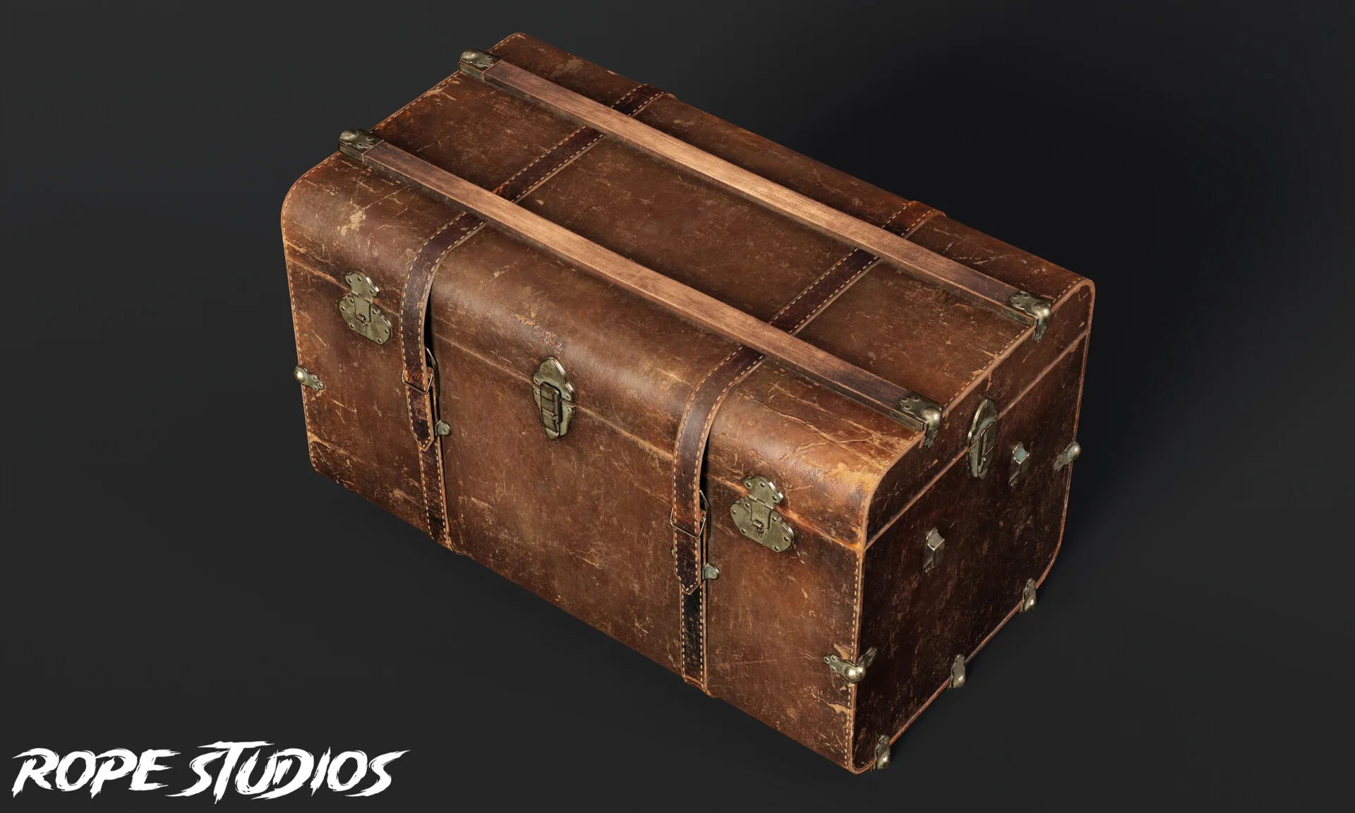 Antique Leather Trunk