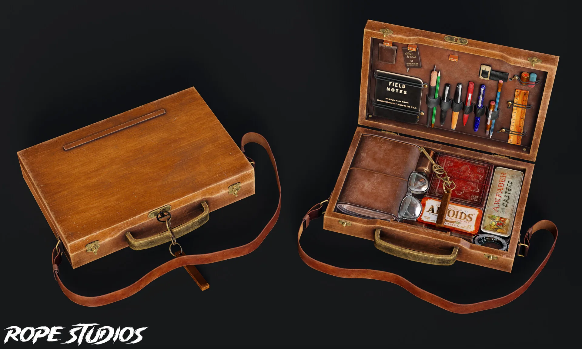 Wooden Briefcase, view 2